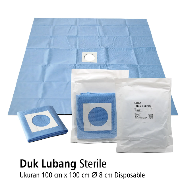 Duk Lubang 100x100 cm Steril OneMed